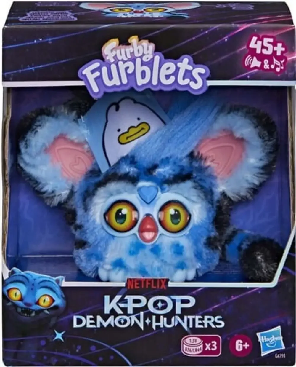 NEW Furby K-Pop Demon Hunters Furblets Derpy Tiger Interactive Figure~ FREE SHIP